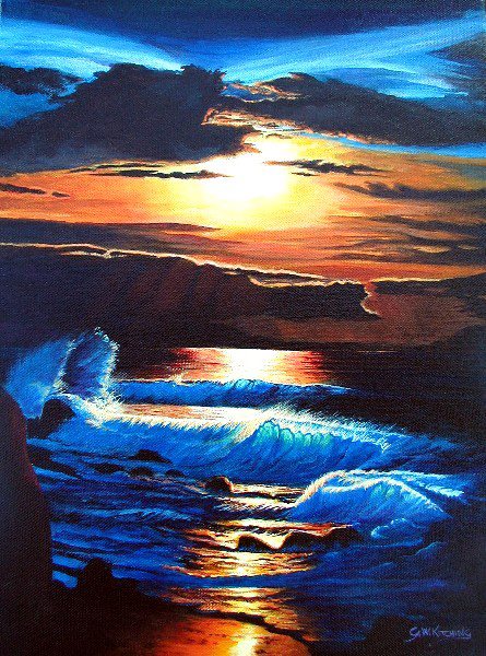 Solitude, oil on canvas painting by George Kitching